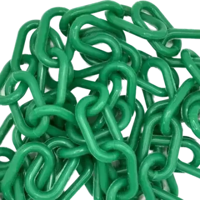 6mm Green Plastic Chain - 25m bag