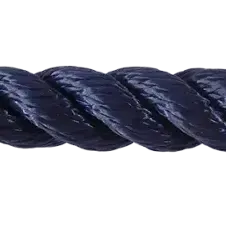 24mm Navy Blue PolySilk Barrier Rope sold by the metre
