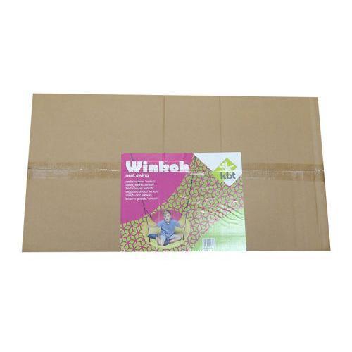 Cardboard box with a Winkah nest swing  packaging on top