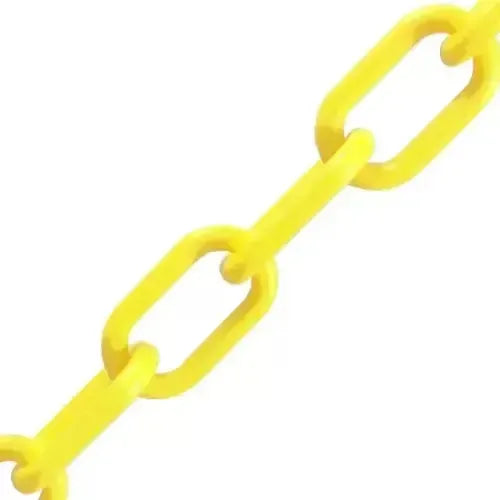 Close-up of a yellow chain on a white background