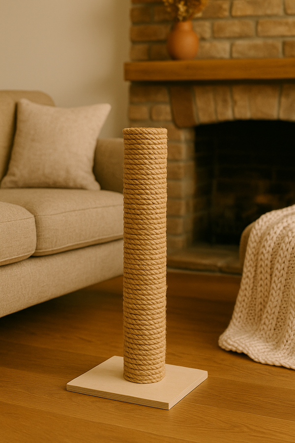 How to make a cat scratching post – garden-rope