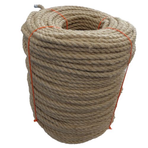 12mm Natural Flax Hemp Rope - 220m coil
