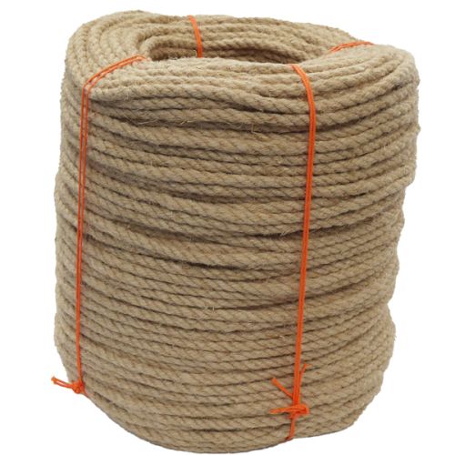 6mm Natural Flax Hemp Rope - 220m coil