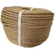 A 220m coil of 8mm beige polypropylene rope