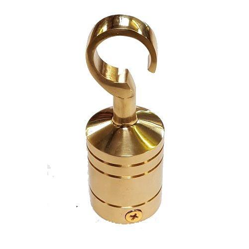28mm Polished Brass End Hook for 28mm Rope