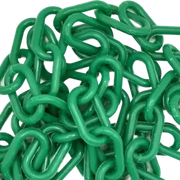6mm Green Plastic Chain - 25m bag