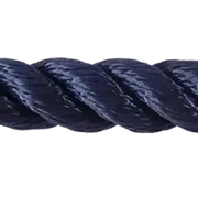 24mm Navy Blue PolySilk Barrier Rope sold by the metre