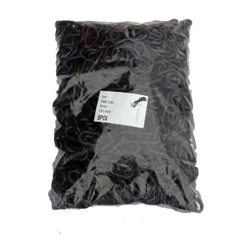 6mm Brown Plastic Chain - 25m bag