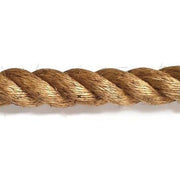 40mm Manila Rope close up against a white background
