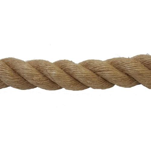 24mm Natural Flax Hemp Rope sold by the metre