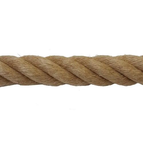 28mm Natural Flax Hemp Rope sold by the metre