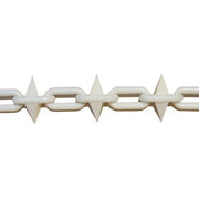 6mm Spiked White Plastic Chain - 25m bag